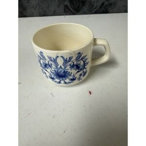 Sado Internacional Tea Cup Made in Portugal Blue and White EUC